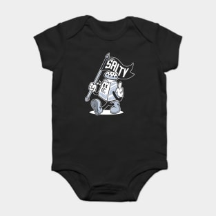 Extra Salty - Vintage Cartoon - Sassy - Rude - Flipping the Bird Baby Bodysuit